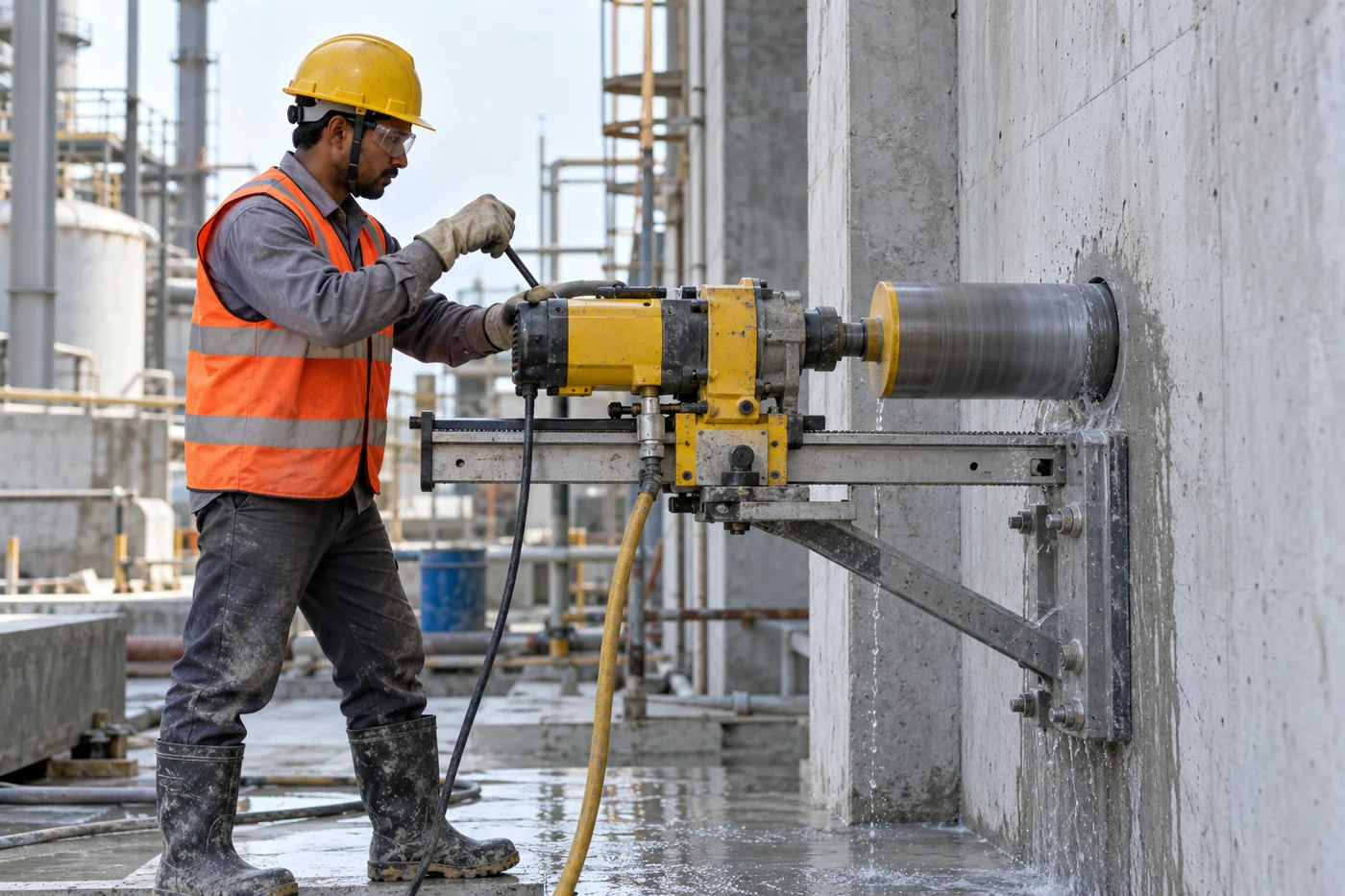 Illustrative core cutting service visual
