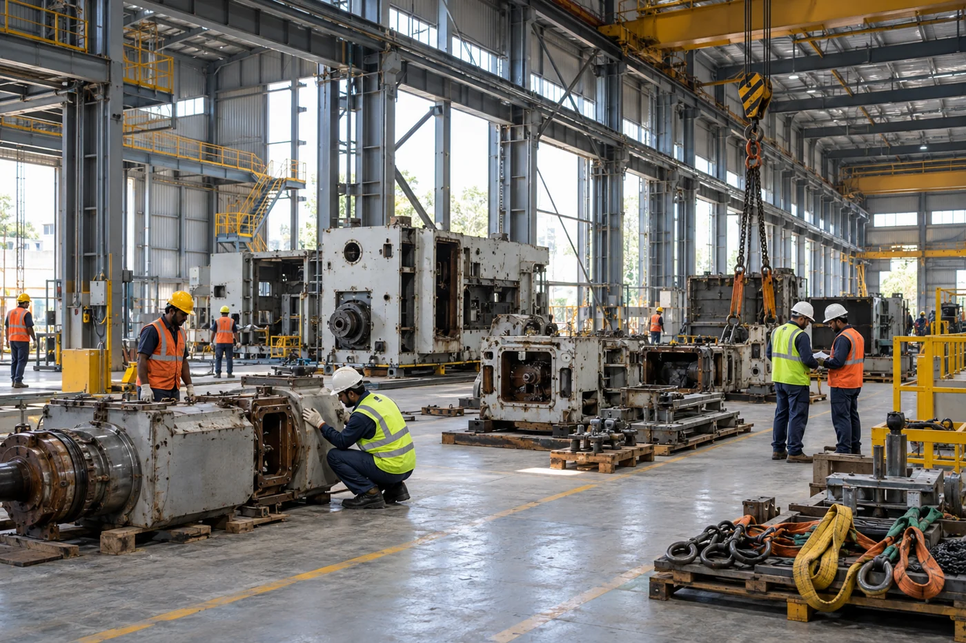 Illustrative industrial service visual