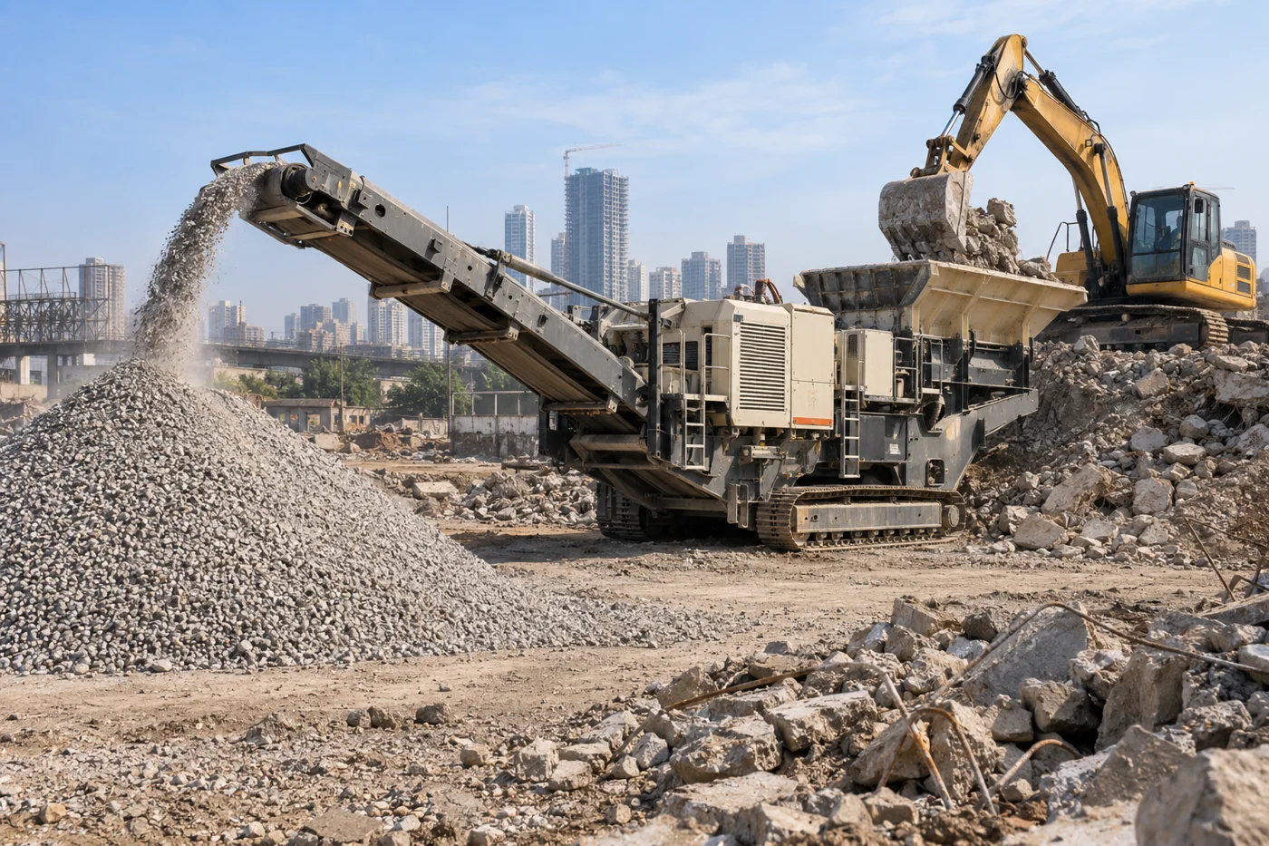 Illustrative crusher service visual
