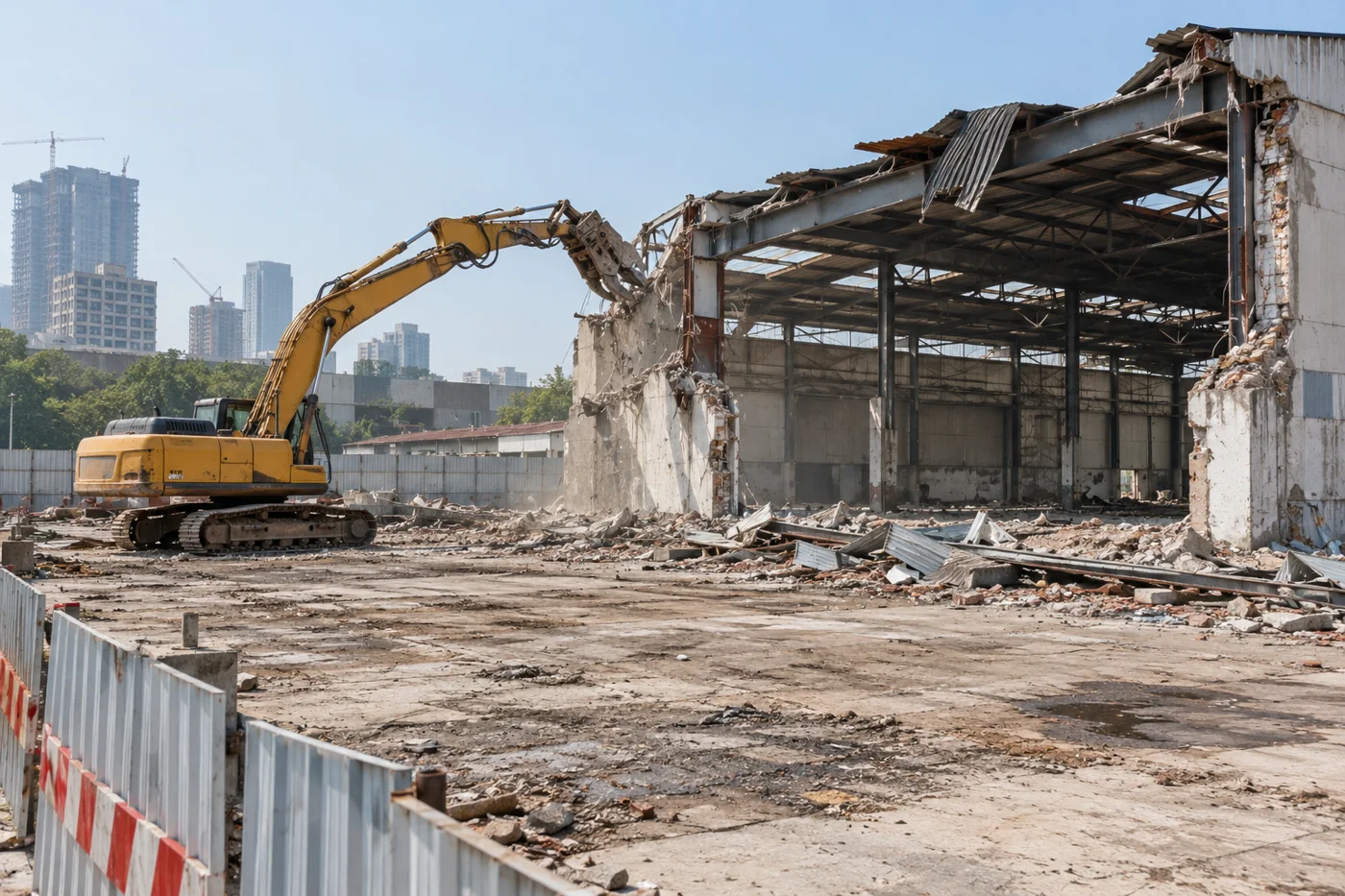 Illustrative industrial demolition service visual