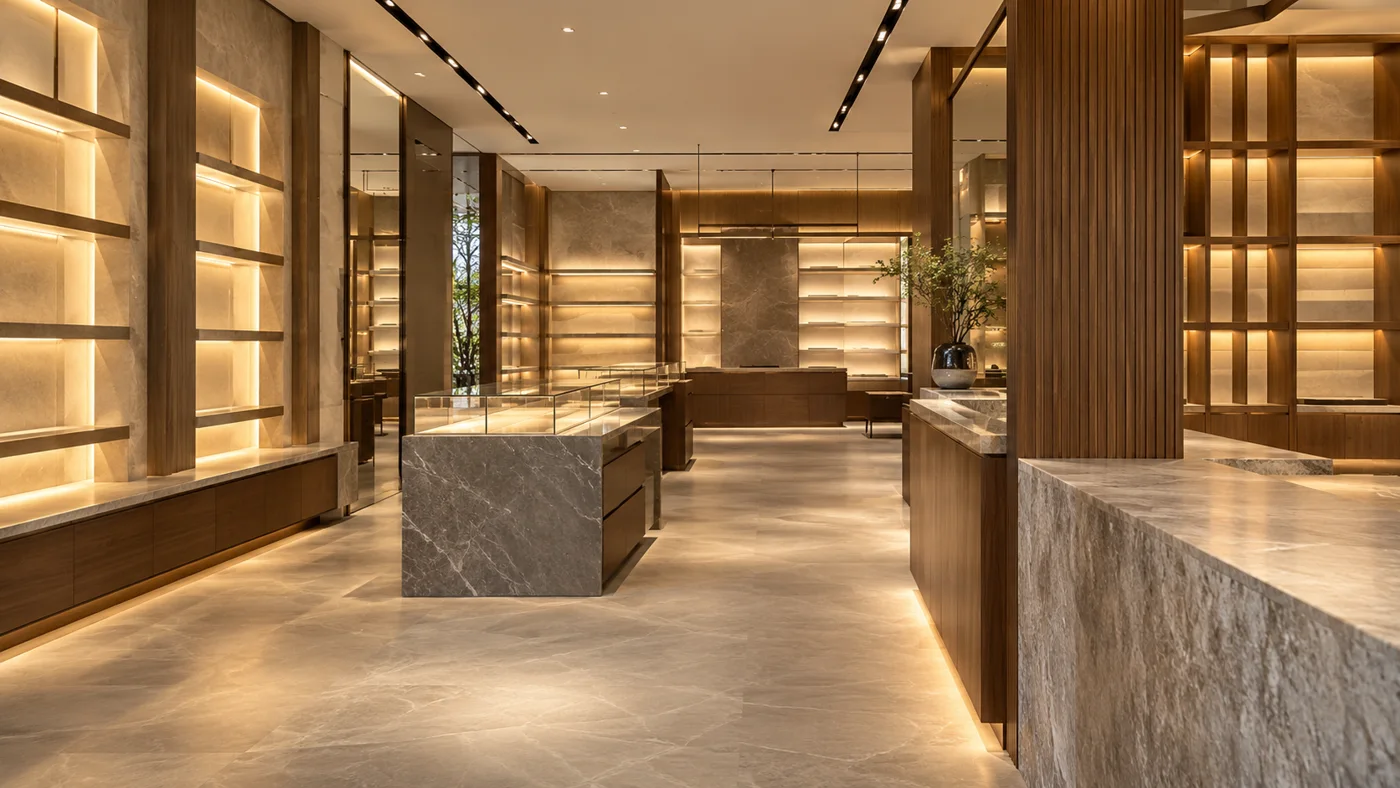 Illustrative retail service visual